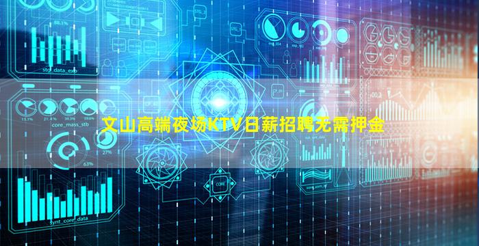 文山高端夜场KTV日薪招聘无需押金